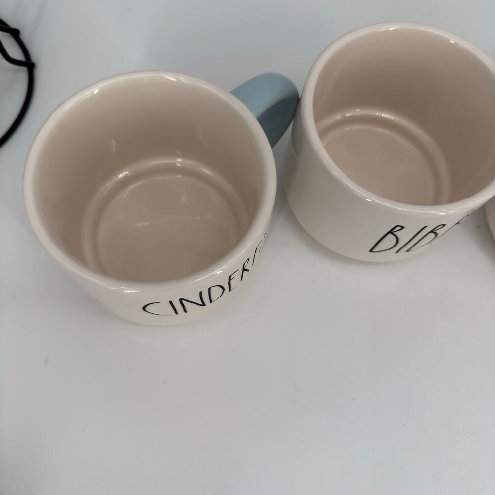 Disney Rae Dunn Cinderella Stackable Mugs Cups Rack Bippidi Boppidi Boo Set of 4 - Picture 8 of 14